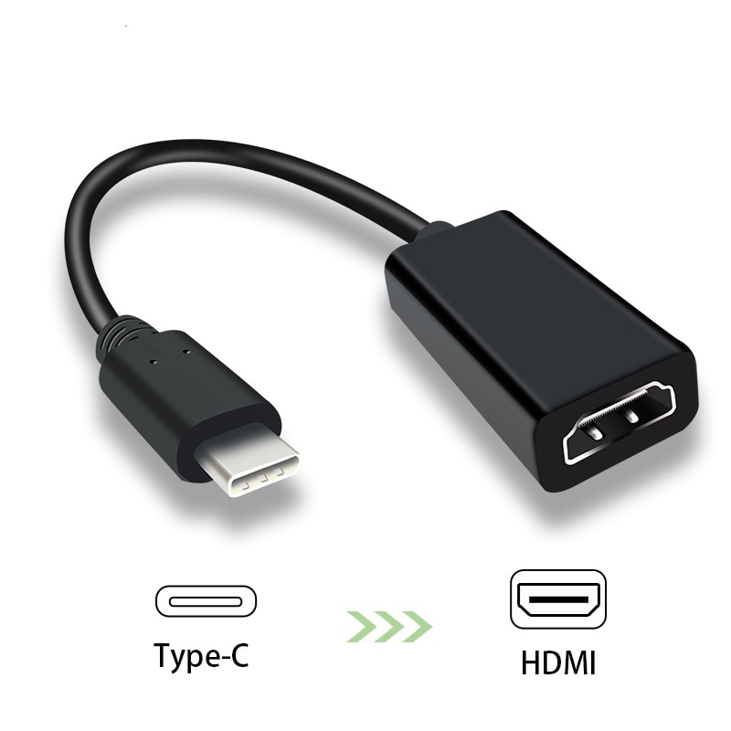 Type C Naar Hdmi Adapter, Usb 3.1 (USB-C) naar Hdmi Adapter Man-vrouw Converter Voor MacBook2016/Huawei Matebook/Smasung S8