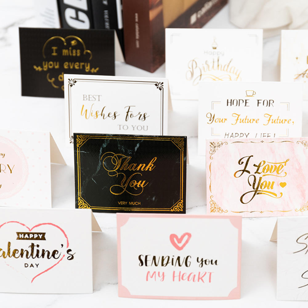 10 stk papir hilsen takkekort valentinsdag velsignelseskort bursdagsfest dekor bryllup invitasjoner postkort