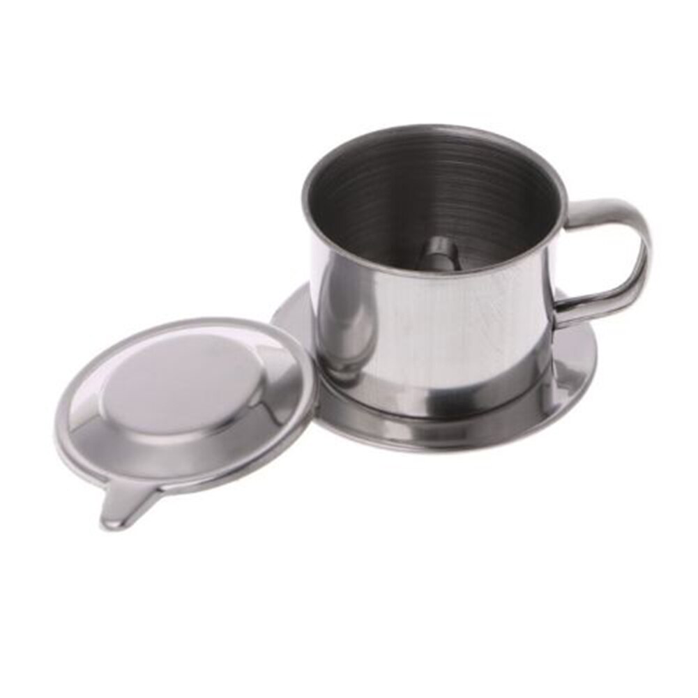 Vietnamese Rvs Koffiefilter Cup Drip Maker Infuser Met Handvat Filter Cup Drip Maker Infuser Filter Cup Zetgroep Cup