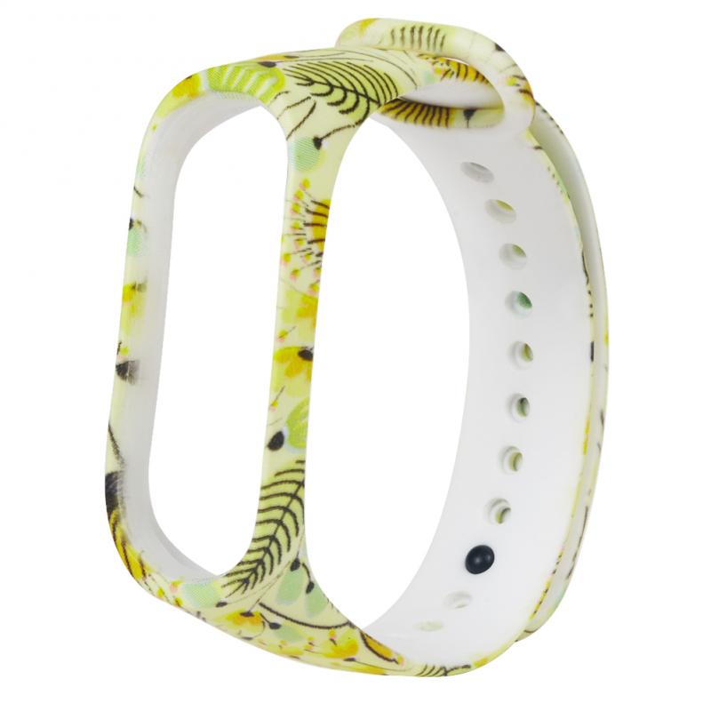 Replaceable Silicone Bracelet For Mi Band 5 Silicone Varied Flowers Printing Bracelet Fashionable Sport Wrist Strap For Miband 5: 10