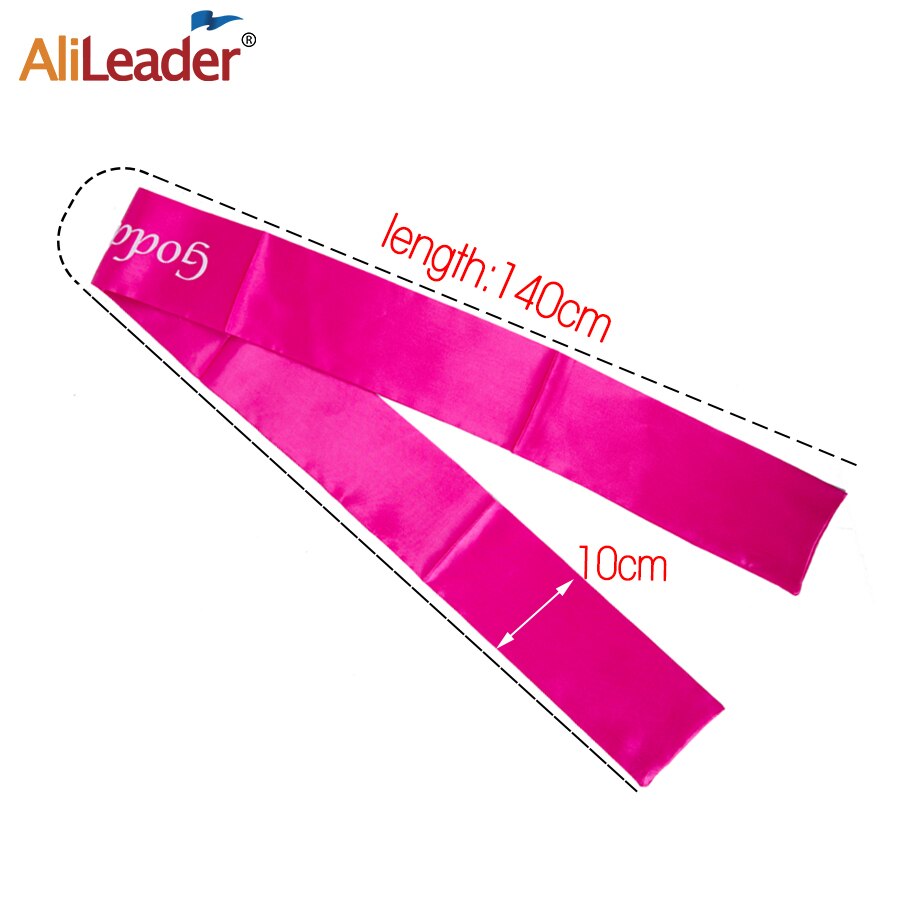 Alileader billig silke sateng kant skjerf sateng kant hodebånd for parykker sateng kant legging skjerf hair extensions wraps hodebånd