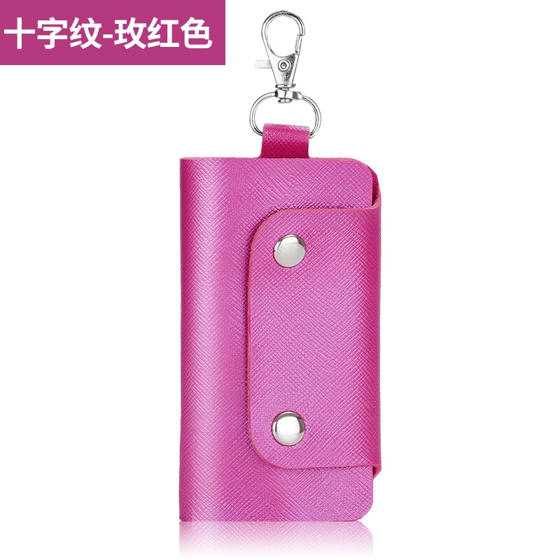 16 kleuren leren sleutelhouders huishoudster houders auto sleutelhanger sleutelhanger autosleutelhoes unisex eenvoudige sleuteltas opbergtas: 13