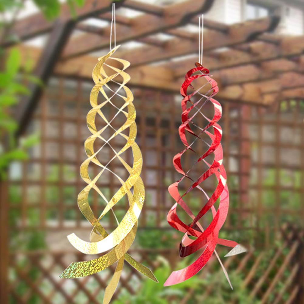 1pc Rotating Reflective Rod Bird Repeller Protection Scare Tool Bird Repellent Tape Reflective Anti Bird Scare 3 Color