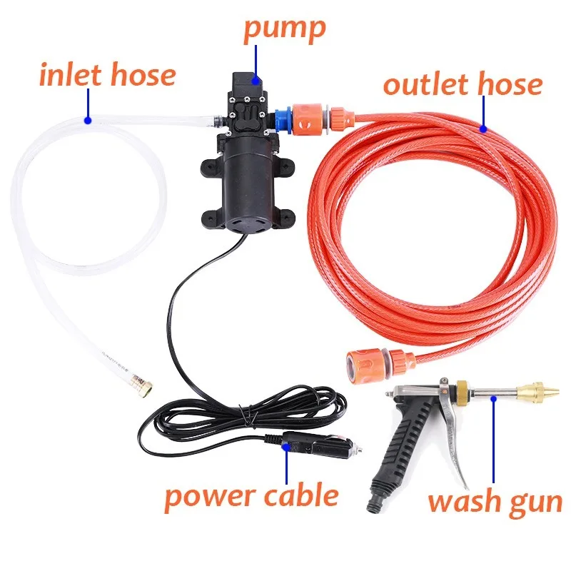 EADavid-Pompe de lavage de voiture électrique, haute pression, lave-auto, kit de machine à laver les livres, pulvérisateur de jardin, 12V