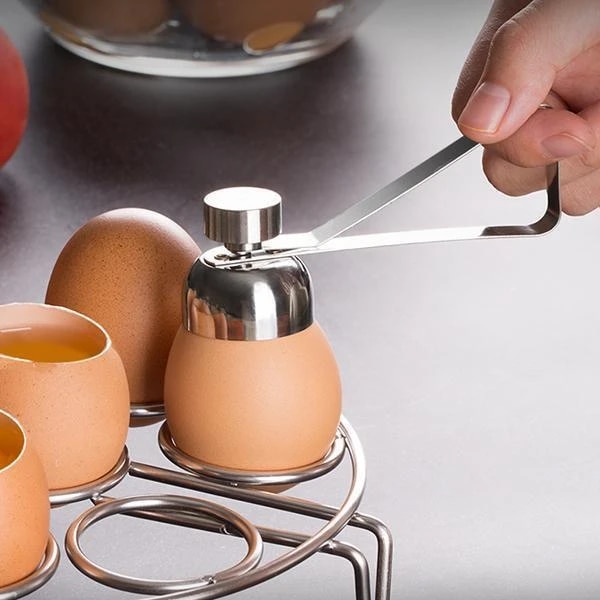 Boiled Raw Egg Shell Opener Stainless Steel Egg Sc... – Grandado
