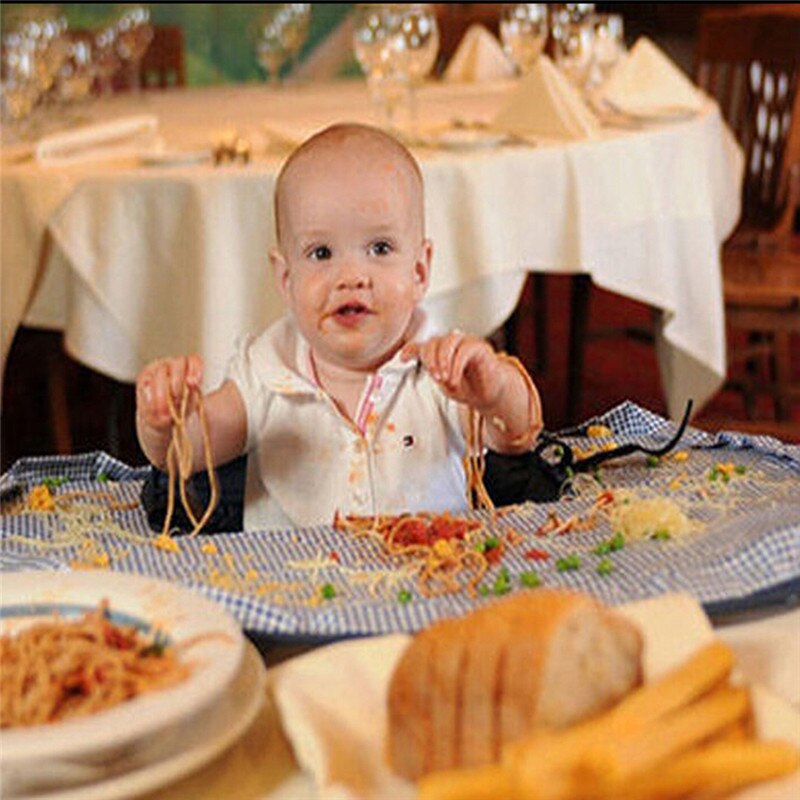 Eet om te voorkomen dat de baby dingen weggooit Waterdicht doekmateriaal om de stoelbekleding te laten vallen Babyartikelen Stoelen Babyvoedingsmat