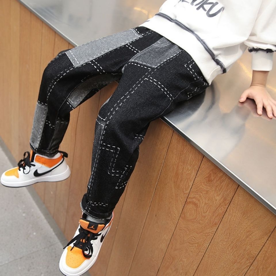 Pantalones vaqueros deportivos para niño, ropa para niño, talla 4, 5, 6, 7, 8, 9, 10, 11, 12
