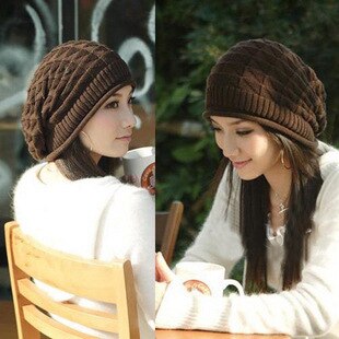 Chapeau Triangle en laine pour fille, en treillis de diamant, Style coréen, automne et hiver