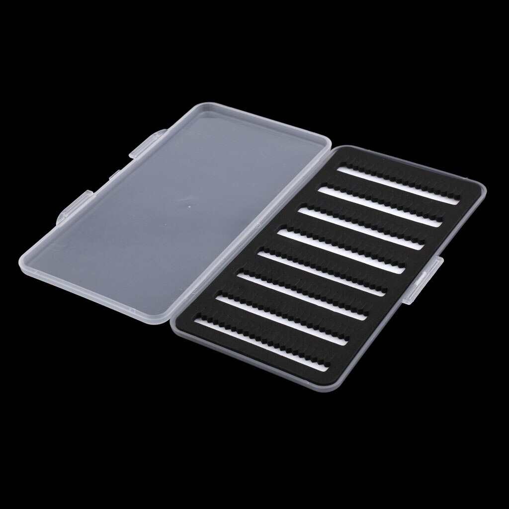Waterproof Fly Fishing Box Super Slim Fly Box Slit Foam Clear Plastic Flies Lures Hooks Storage Fly Fishing Tackle Box