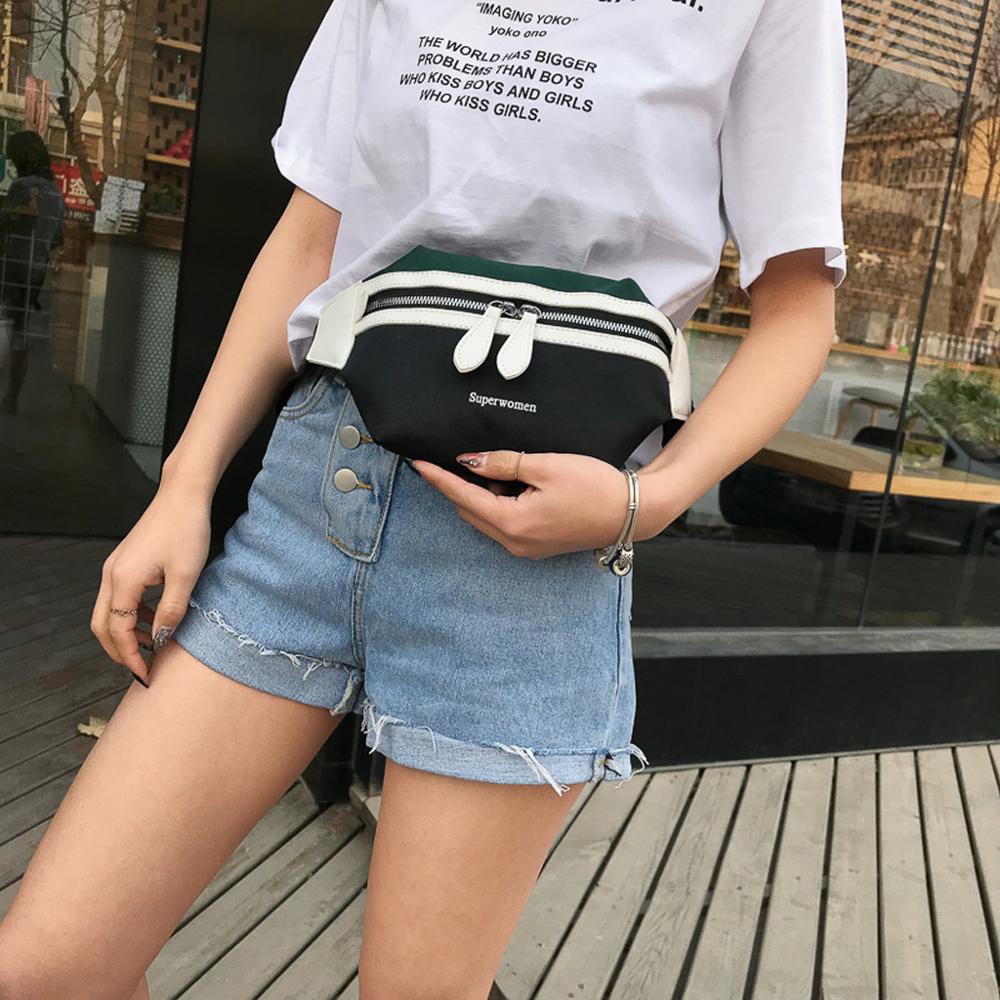 vrouwen Riem Tas Harajuku Stijl Taille Tas Banaan Verstelbare Band Fanny Pack Buiten Hip Bum Bag voor Reizen j16