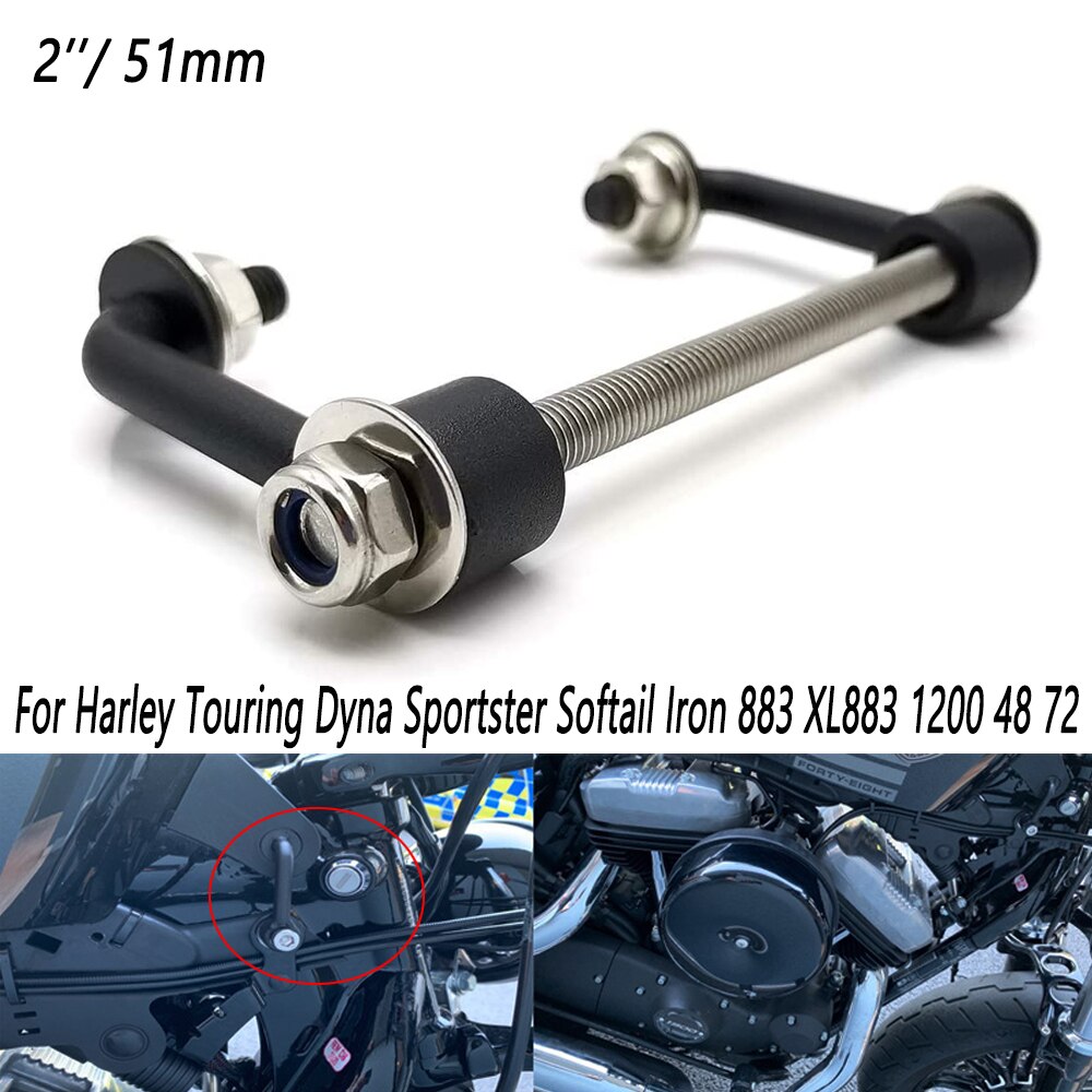 2 pollici Serbatoio di Gas In Aumento Kit di Sollevamento per Harley Sportster Nightsters Ferro 883 XL883 1200 48 72 1995-up