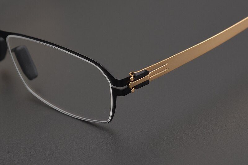 Germany Berlin Screwless Eyewear Ultra Light Titanium Square Retro Glasses Frame Men And Women’s Myopia Prescription Eyeglasses