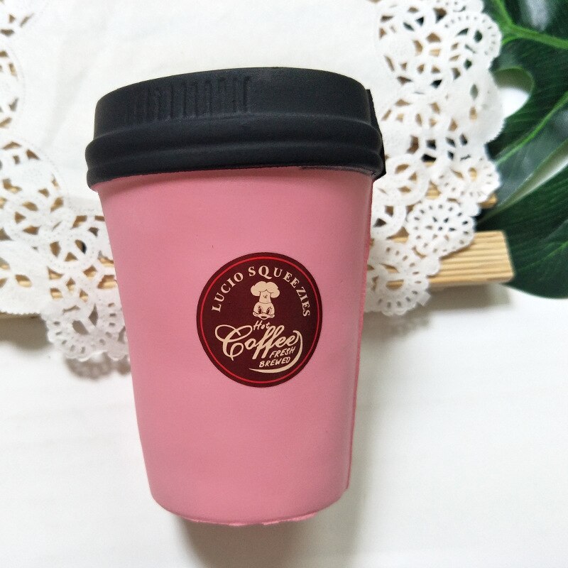 Squishy mignon doux Pu lente rebond Simulation mousse décompression tasse à café amusant adulte enfants presser jouets: QZY8109-4