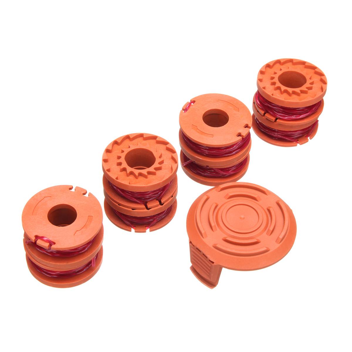 Grass Synthetic Trimmer/edger Spool Line Grass Trimmer Spool Line For Worx WA0010 12pcs Foot Trimmer Line+2 Spool Cap Cover