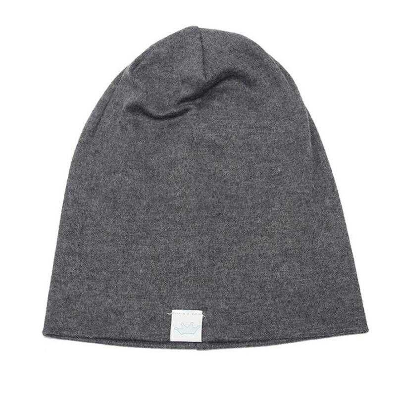 Mode Kinderen Baby Peuter Infant Kids Jongens Meisjes Cap Katoen Zachte Warme Muts Cap Beanie Zomer Lente Herfst: Gray