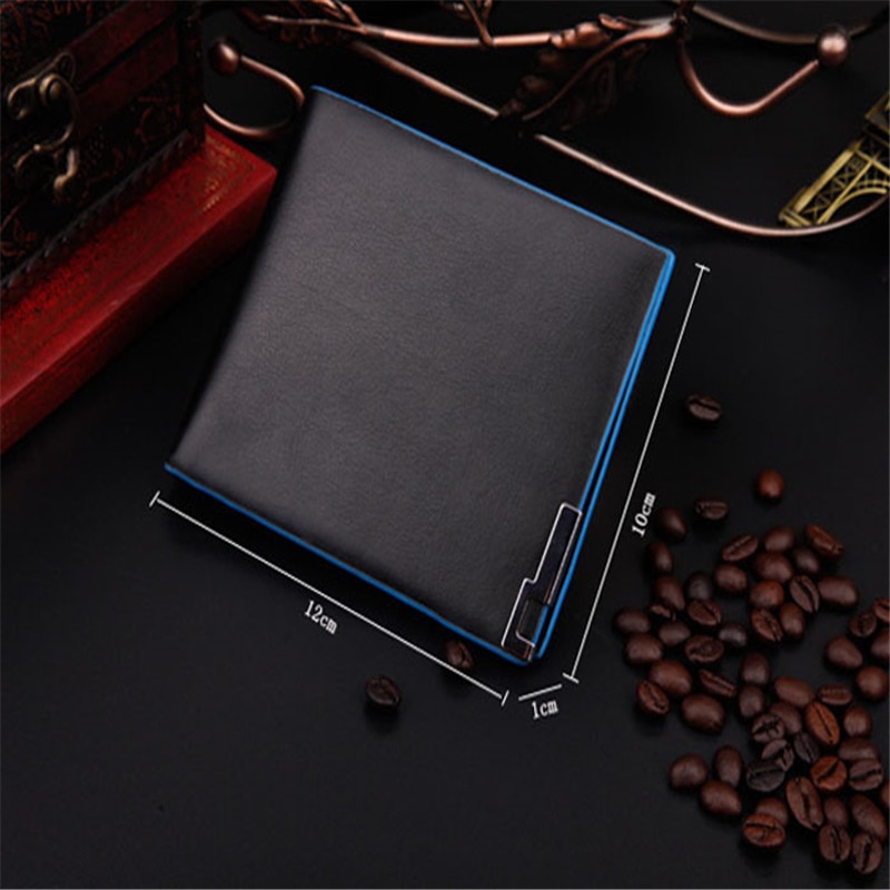 ZHDAOR Men Stylish Bifold Business Leather Wallet Card Holder Coin Wallet Purse clutch portfel cuzdan billetera carteira 40MA11