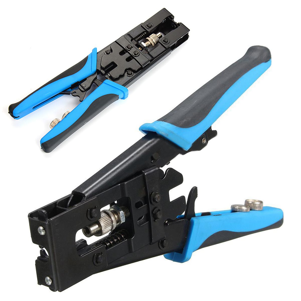 Detail 1pc holdbare coax kompression crimper værktøj bnc/rca/f crimp connector  rg59/58/6 kabel wire cutter justerbar crimp tang