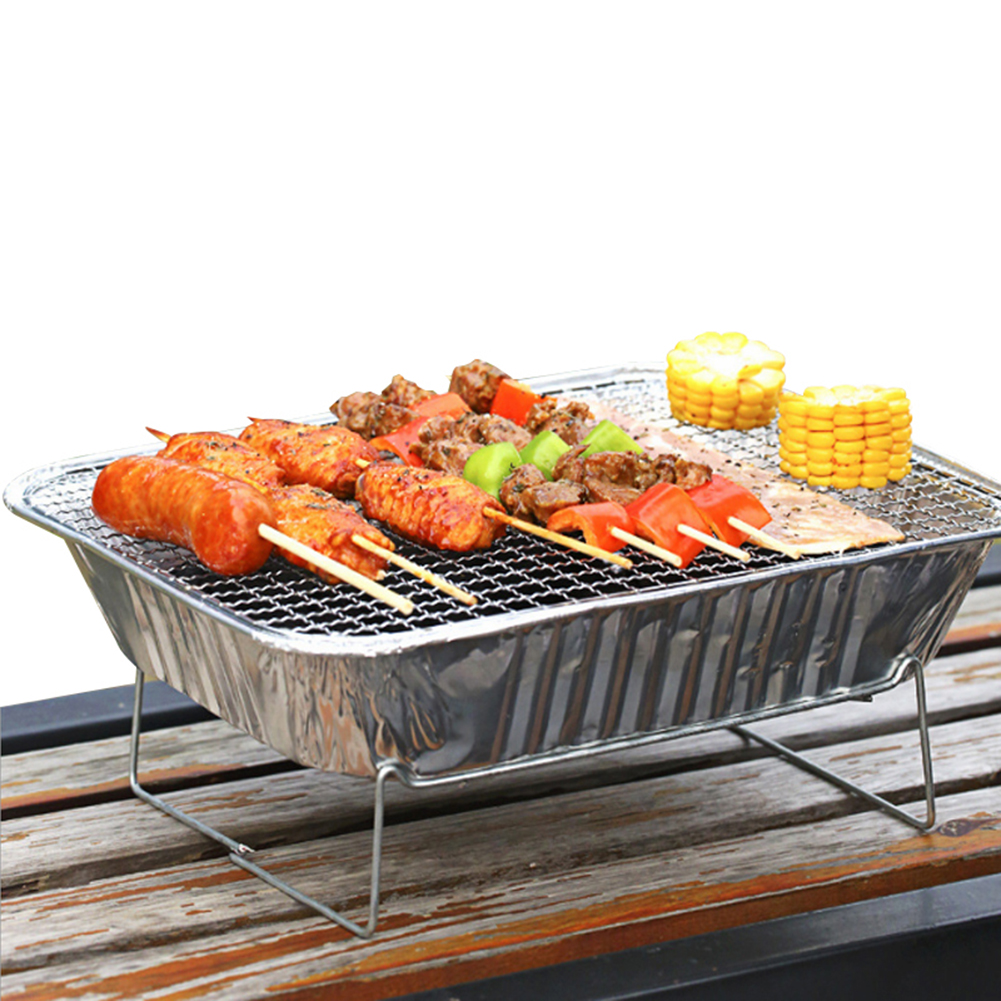 Portable Charcoal BBQ Grills Disposable BBQ Grill Home Outdoor Barbecue Grill Barbecue Stove barbacoa Barbecue Accessories