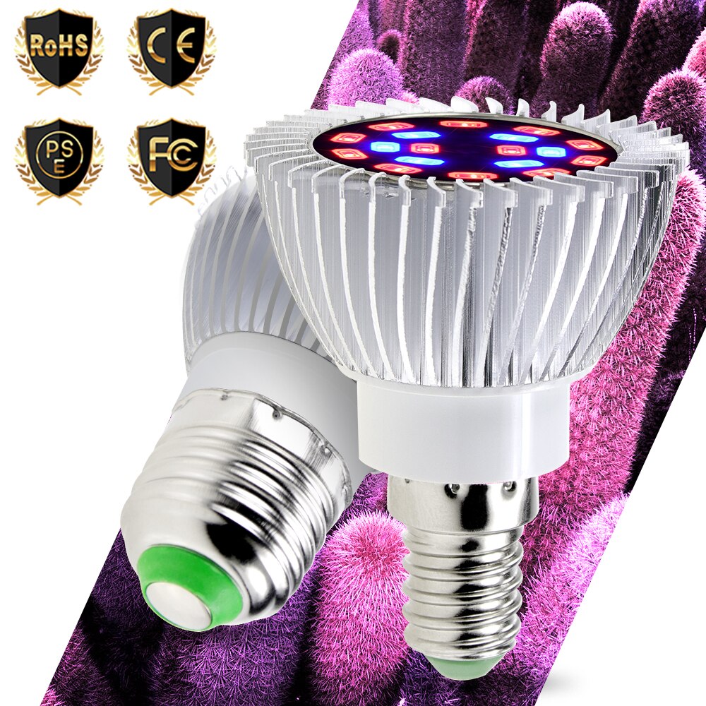 Phytolamp Led Grow Light E14 Fito Led 220V Gloeilamp Voor Plantengroei E27 Hydrocultuur Led Groeiende Lamp 20W Verlichting Kassen