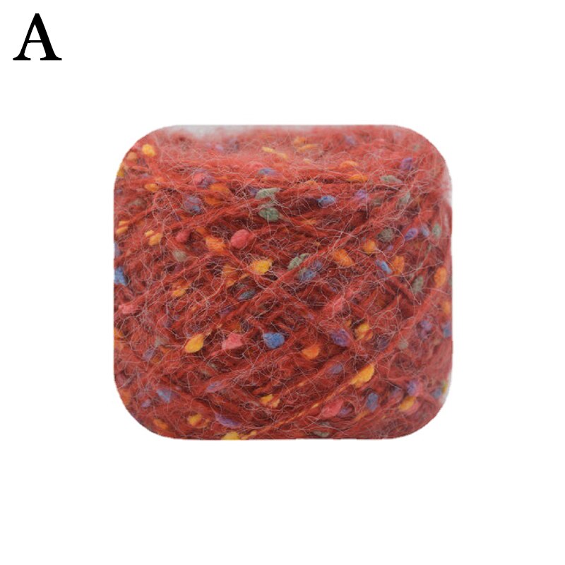 50g/ball Dotted Mohair Yarn Hand Knitting Wool Woven Crochet Soft Sweater Colorful Yarn Skin-friendly Baby Children Scarf Thread: A