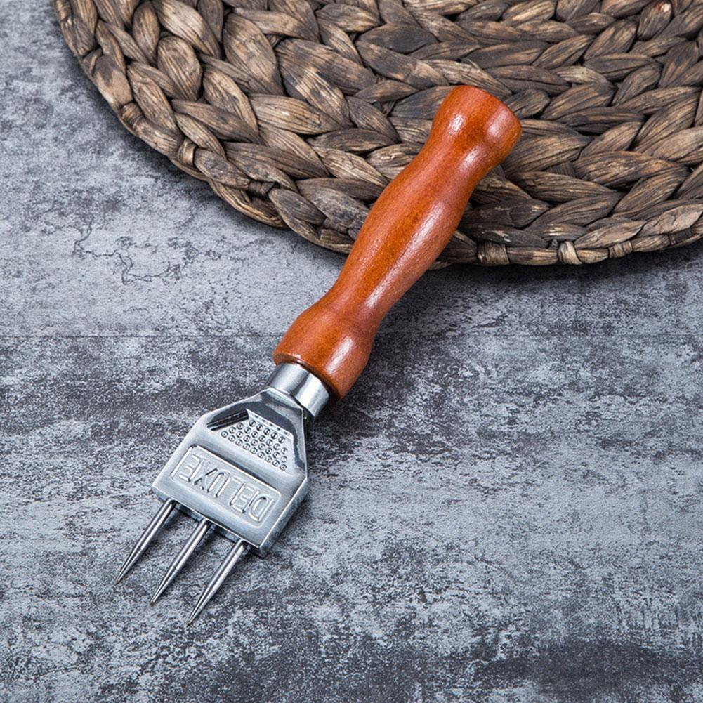 Three-headed Ice Pick With Wooden Handle Manual Ice Kitchen Chipper Ice Picnics Home Tool Tool Bartender Crushers Bar Tool T5E4