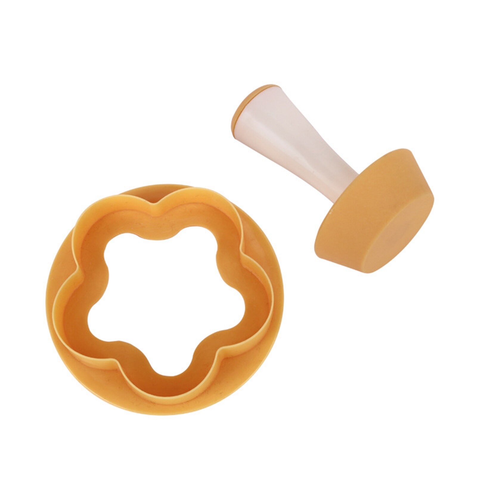 Plastic Pastry Tamper Tart Shell Molds Tart Cutter Flower Round Dough Cookie Cutter Set Cupcake Muffin Mold Cooking Tools