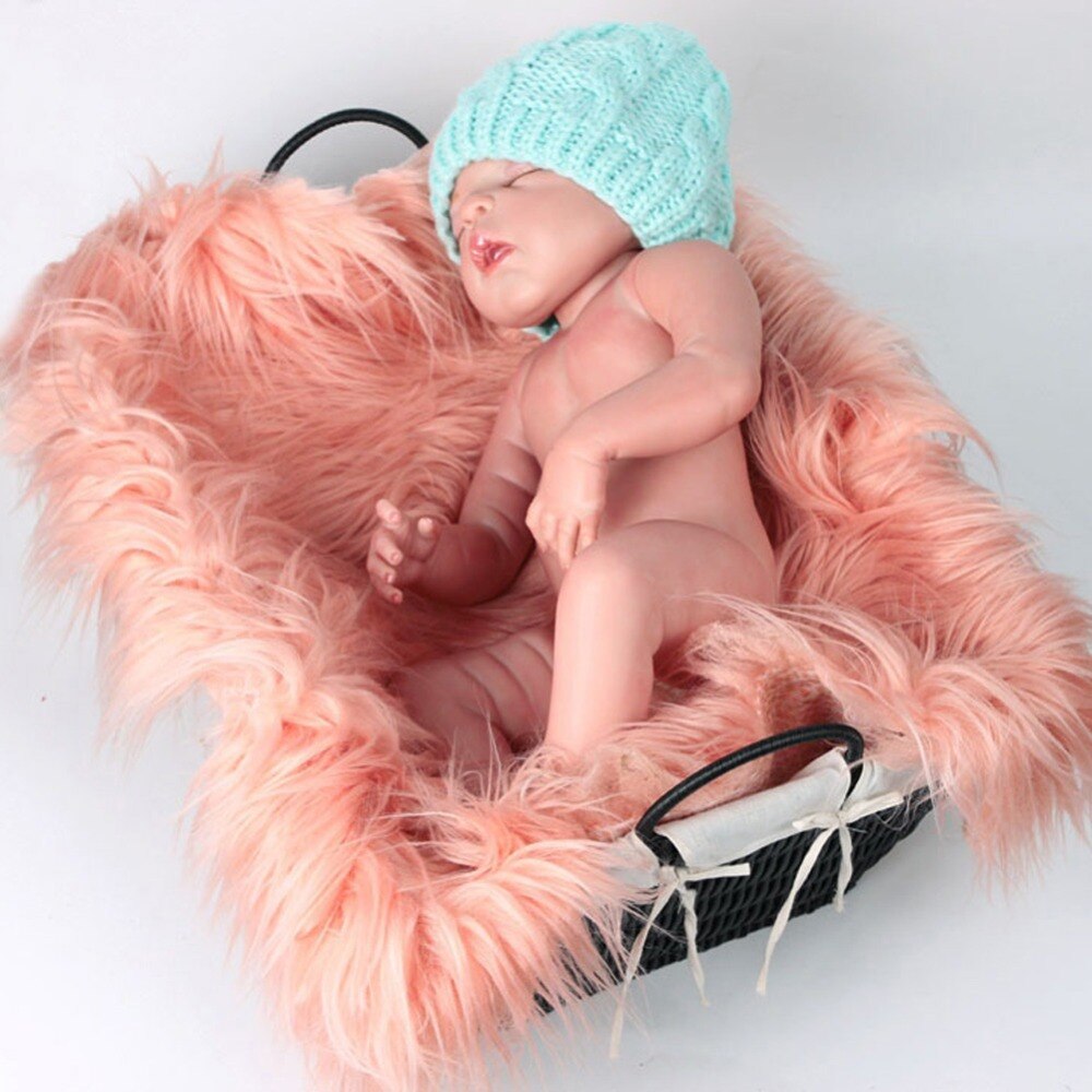 Doux bébé fourrure couvertures fausse fourrure fond couvertures mignon infantile enfants Fotografia De bébé Fotografia directe