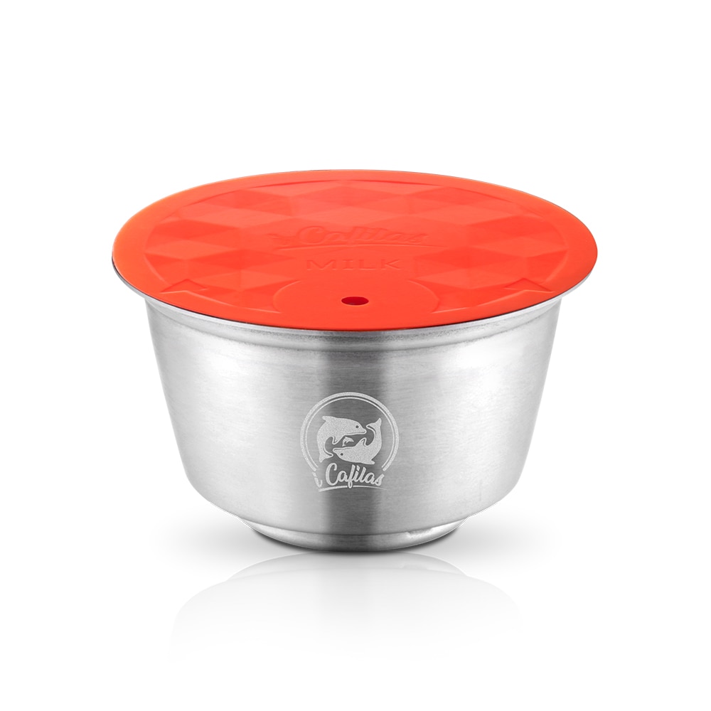 Rostfri metall rostbar dolce gusto mjölkskum kapsel passar för nescafe med filter mjölkslagare maskin automatisk mjölkslagare