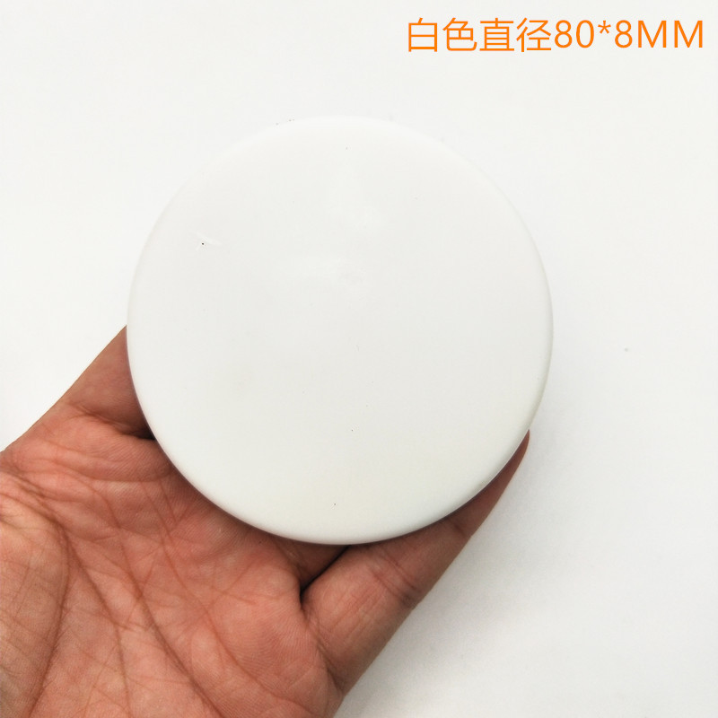 6/1pc Self Adhesive door stopper sticker invisible round Silicone Pad Door Handle Bumper Wall Shield Cushion Furniture Protector: L / Orange