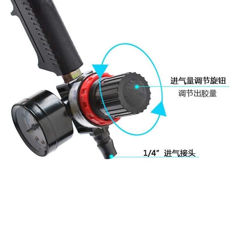 Pneumatic Sealant Adjustable Speed Pneumatic Glass Glue Caulking Tool Caulking Nozzle Construction Tool
