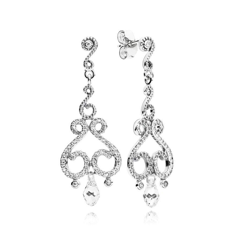 NEUE 100% 925 Sterling Silber Rose Gold Poliert Krone O Freier Funkelnde Krone Zucht Ohrring passen DIY Frauen Original schmuck: 4