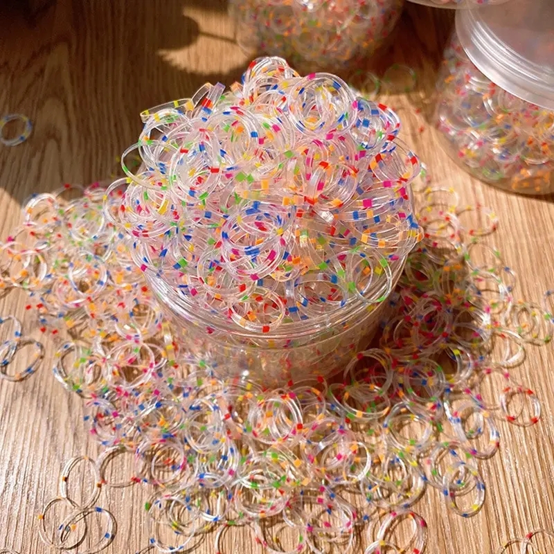 800 Uds. Banda de goma desechable para niñas, lazos para el cabello no daña el cabello, coleteros para niños pequeños, bandas, accesorios para el cabello para niños