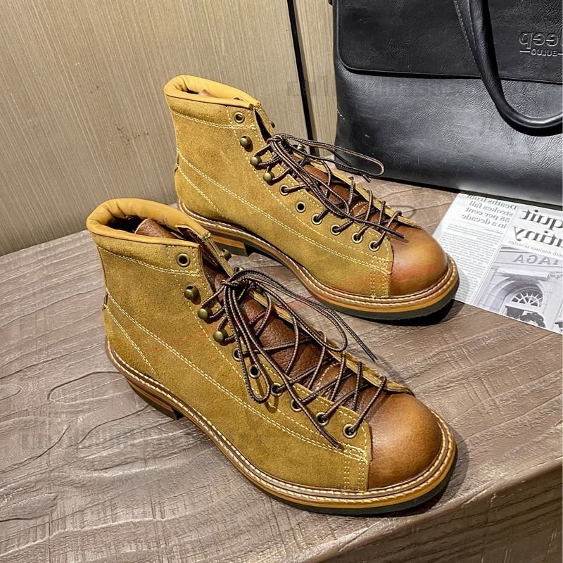 hoch-oben-Stiefel für Herren, kurzes Gesicht, Arbeitsschuhe, Radfahren, Moto-Stiefel, Fallschirmjäger, kurze Stiefel, Reiten, Motorradfahrerstiefel