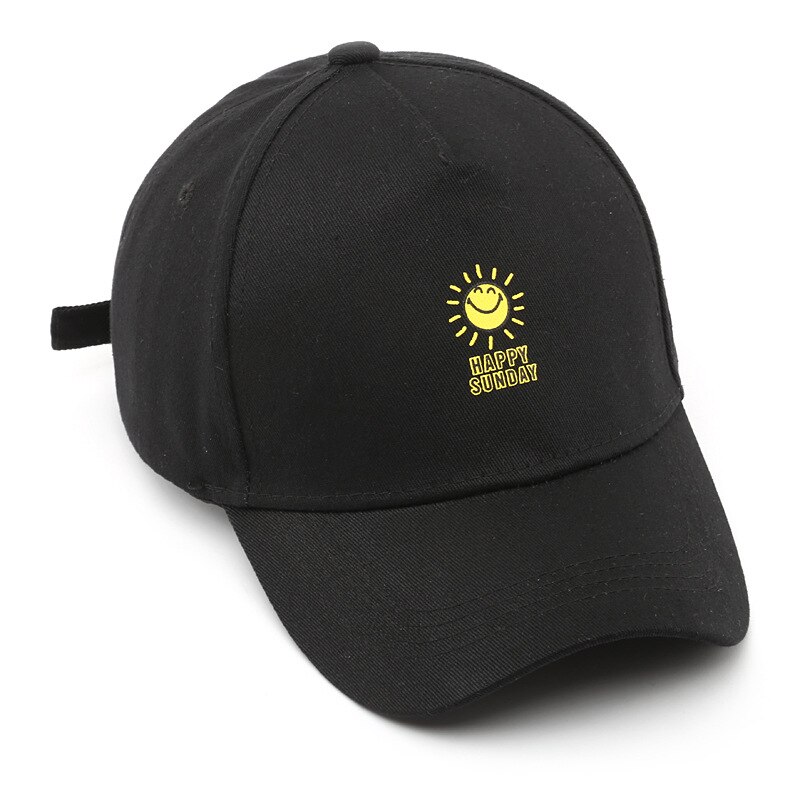 Vår høst unisex bomull justerbar liten frisk bokstav broderi bevegelse baseball lokk snapback lokk