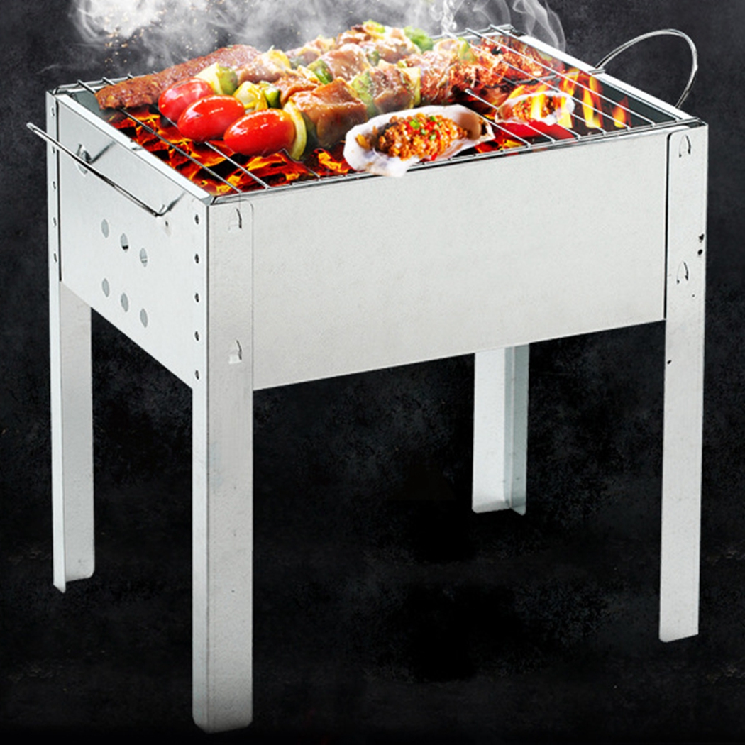 Cocoarm Draagbare Mini-Koreaanse Barbecue Grill, Rookvrije Tafelgrill met Anti-aanbaklaag, Houtskool Camping Fornuis