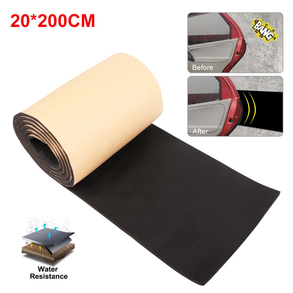 Perfekt bil auto dørbeskytter garasje gummilist veggbeskyttelse støtfanger gummilist biltilbehør for auto 200cm x 20cm