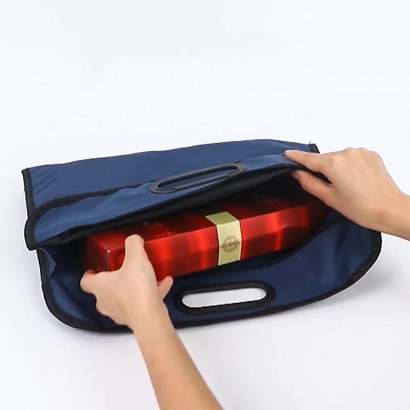 Portable Men Briefcases Waterproof Canvas Big A4 Document Bags Double Layers Book File Women Handbags Conference Information Bag