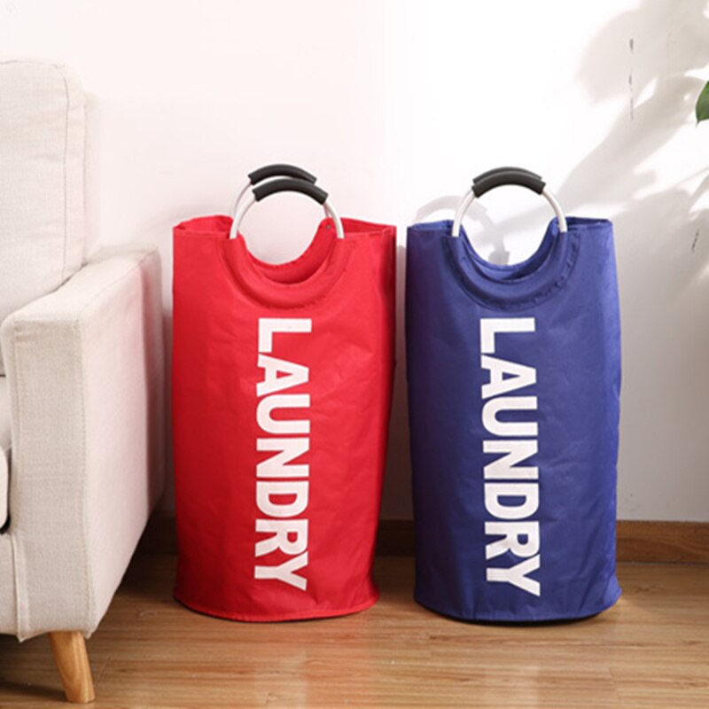 Oxford Doek Waszak Nordic Waterdichte Opvouwbare Wasmand Cilinder Grote Tassen Wassen Vuile Kleren Grote Volume Organizer