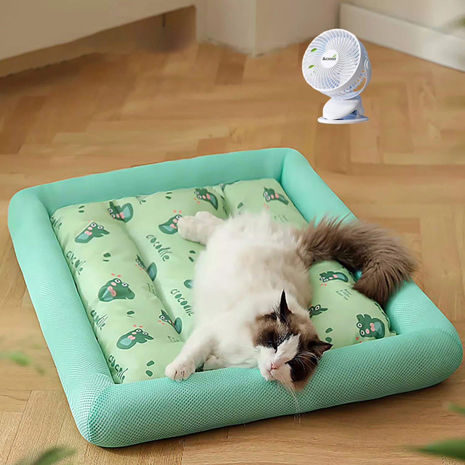 Cojín refrescante de verano para cama de Gato, almohadilla de hielo para perro, estera cuadrada para dormir para cachorros, perros, gatos, perrera para mascotas, , frío