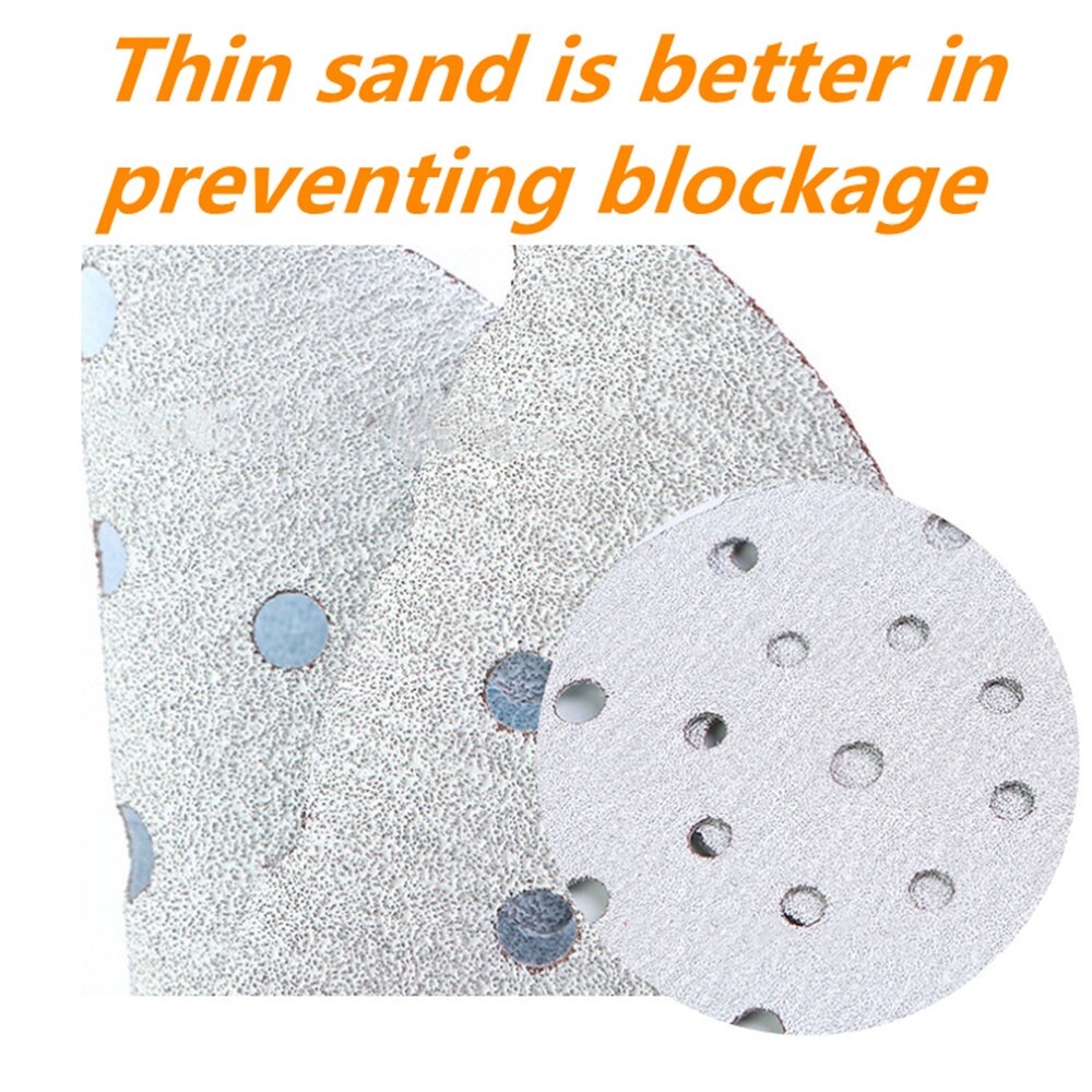 Practical auto repair essential 6 inch 17 hole dry abrasive paper car oil polishing 150 putty sand