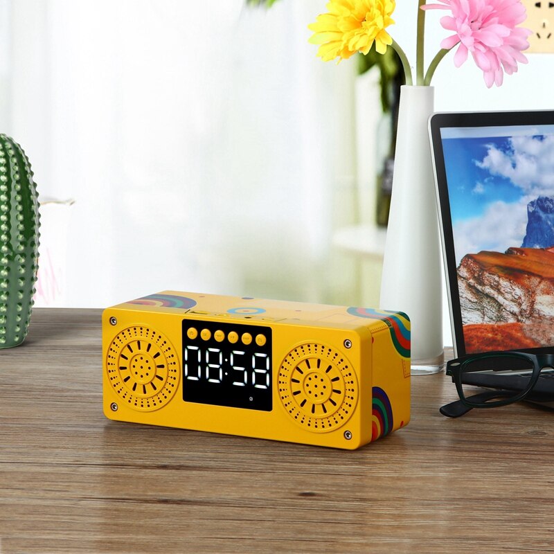 Bluetooth Speakers Wireless Speaker Support 3 5mm Interface TF Card with Microphone Voice Call: Default Title