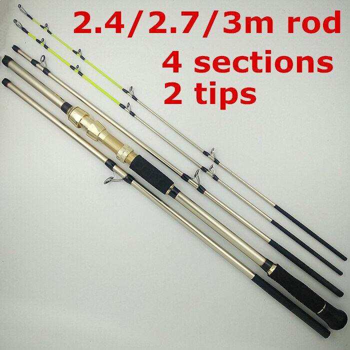2.1/2.4/2.7/3m 2 vinkkejä vahva hiili pilkkimistä sauva xh spinning uistelu vapa 4 metallitangot kelakiinnike kova valtameri vene tangot: 2.4-2.7-3m sauva / 2.7m