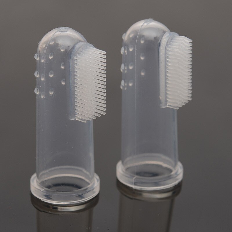Cepillo de dientes de dedo de silicona para formación de dientes