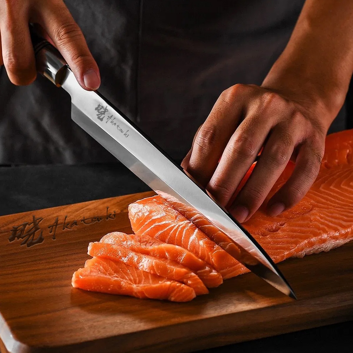 Sashimi Sushi Mes Voor Snijden Sushi Japanse Chef Messen Sashimi Vis Fileren Slicer High Carbon Roestvrij Staal Met Doos