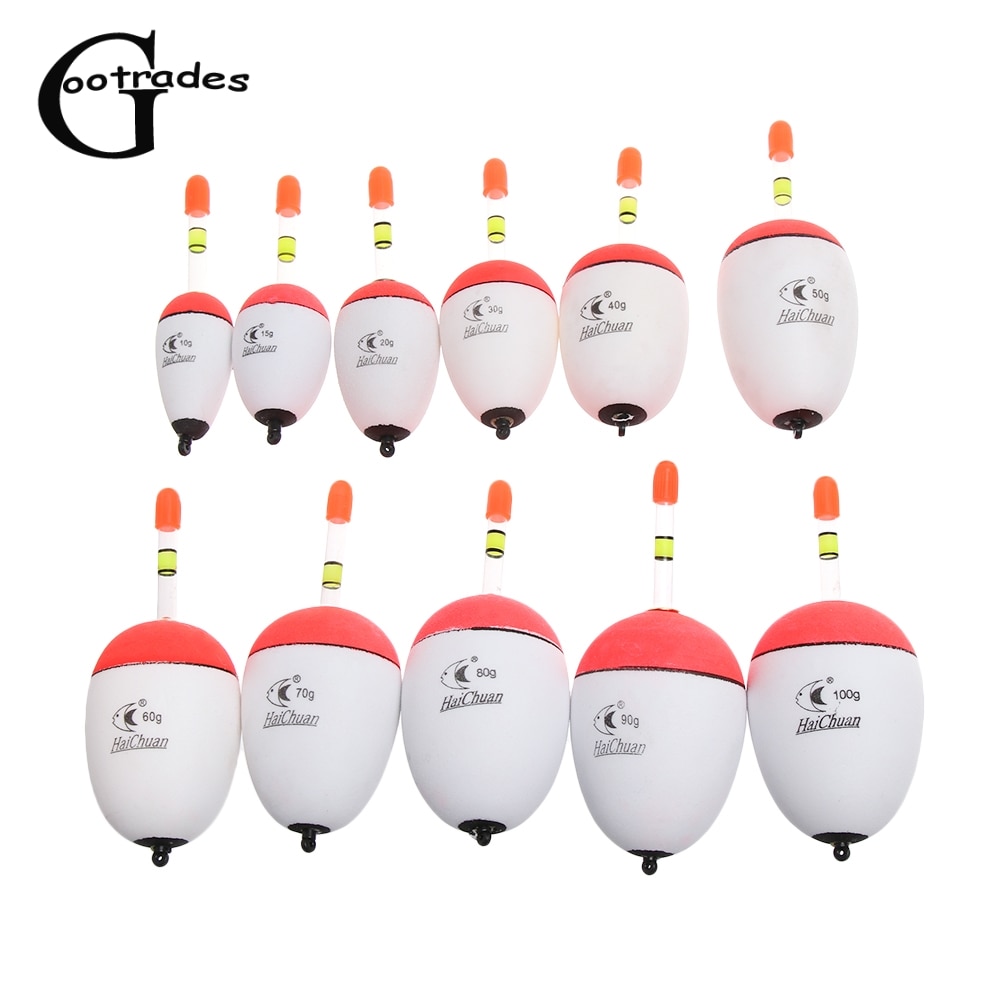 1 PC 10-100g Fishing Float EVA Luminous Float Fish Bait for Sea Fishing Carp Fishing Tackle Accessories Plastic Bobber