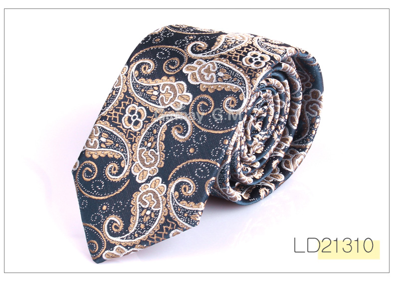 Jacquard vevd halsslips for menn bryllup business klassiske slips polyester slim herre slips for dress 6cm bredde slips: Ld21310