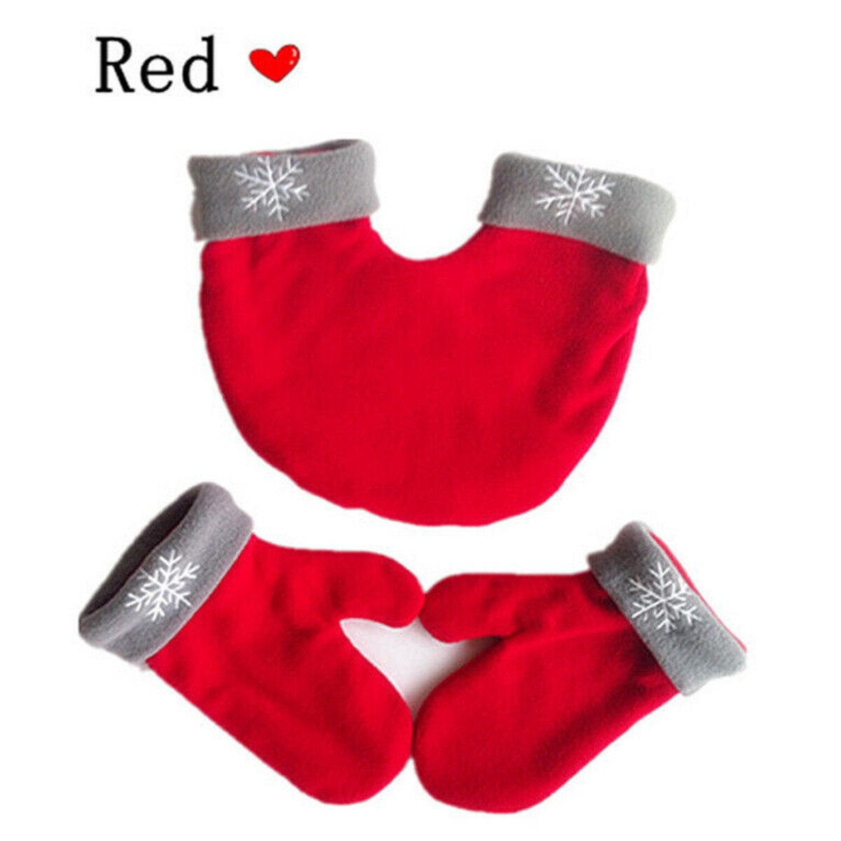 Lot de 3 gants pour couple, mitaines pour amoureux, gants conjoints pour parents et enfants, noël
