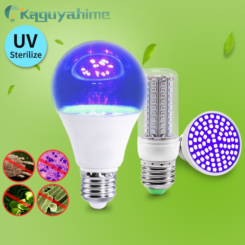 =(K)= Lamp UVC UV Germicidal Bulb E27 LED Corn Lights Sterilizer Lamp Ozone Light Bulb Indoor Disinfect Light E27 Ultraviolet
