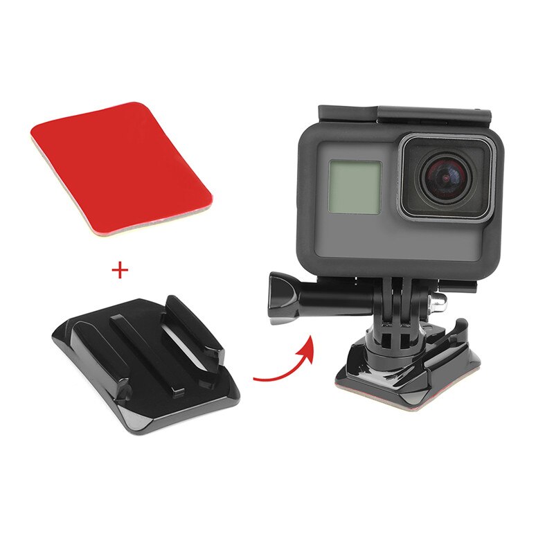 J-haak Buckle Mount 3M Sticker Plat Oppervlak Voor Gopro 8 Hero 7 6 5 Sessie 4 3 + 3 2 1 Xiaoyi Action Camera