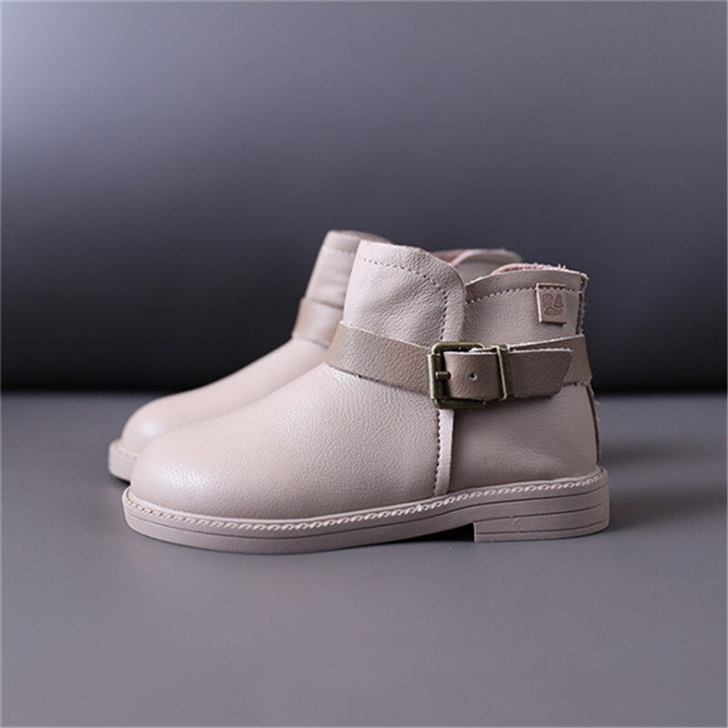 Cuir véritable enfants bottes automne nouvelles chaussures pour enfants semelle souple princesse bébé filles bottes